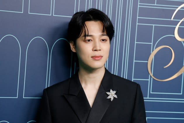 NEW YORK, NEW YORK - APRIL 27: Jimin attends the reopening of The Landmark at Tiffany & Co 5th Avenue on April 27, 2023 in New York City. (Photo by Taylor Hill/Getty Images) - Credit: Getty Images