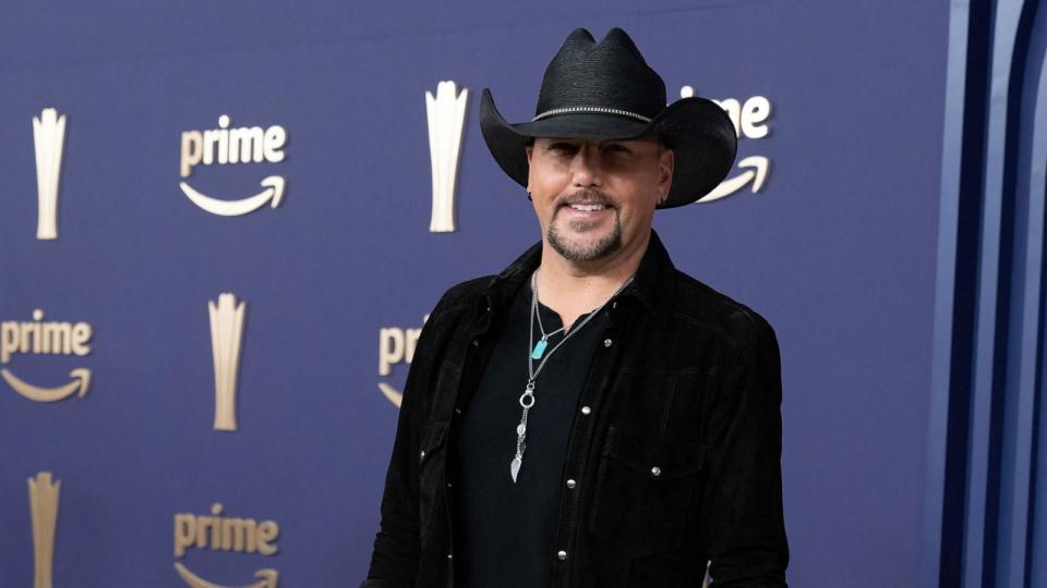 PHOTO: Jason Aldean arrives for the 59th Academy of Country Music awards (ACM) at Ford Center in The Star in Frisco, Texas, on May 16, 2024.  (Suzanne Cordeiro/AFP via Getty Images)