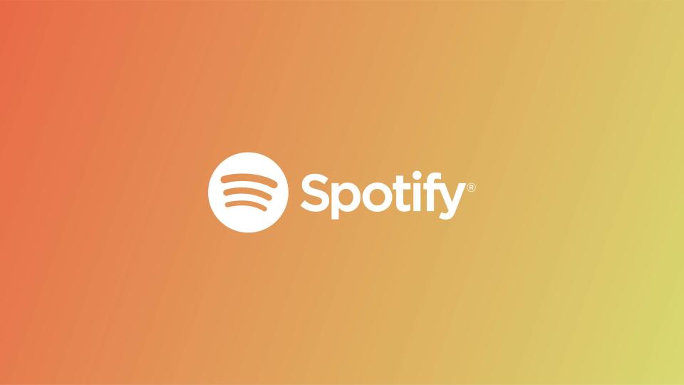 Spotify logo on gradient banner