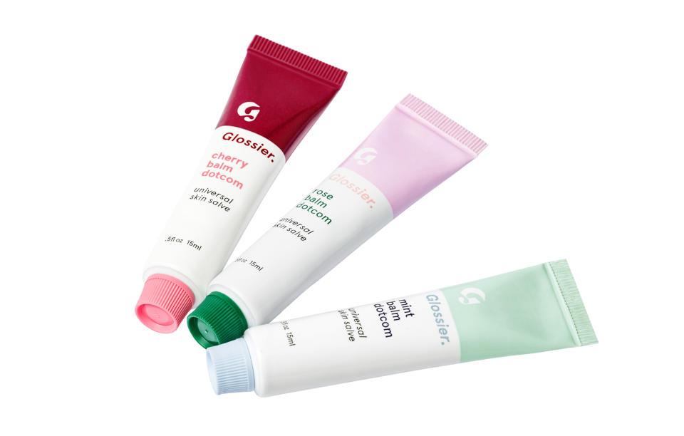 <p><a rel="nofollow noopener" href="https://www.glossier.com/products/balm-dotcom-trio" target="_blank" data-ylk="slk:Glossier, £23;elm:context_link;itc:0;sec:content-canvas" class="link "><i>Glossier, £23</i></a><br><br></p>