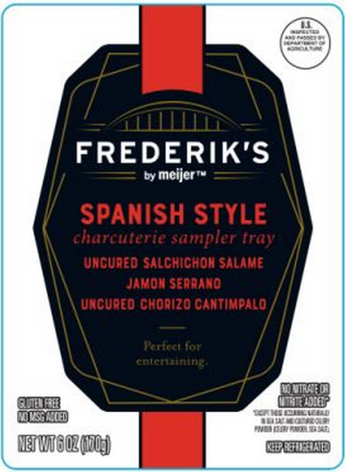 Frederiks by Meijer Spanish Style Charcuterie Sampler Tray