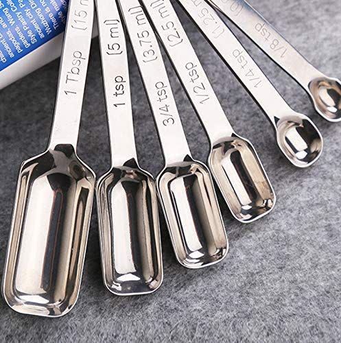 24) Measuring Spoons, Set of 6