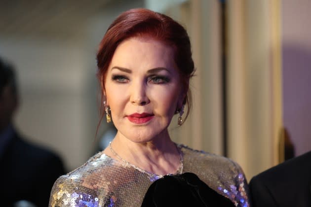 Priscilla Presley during the Vienna Opera Ball 2024 at Vienna State Opera on February 8, 2024 in Vienna, Austria. - Credit: Gisela Schober/Getty Images