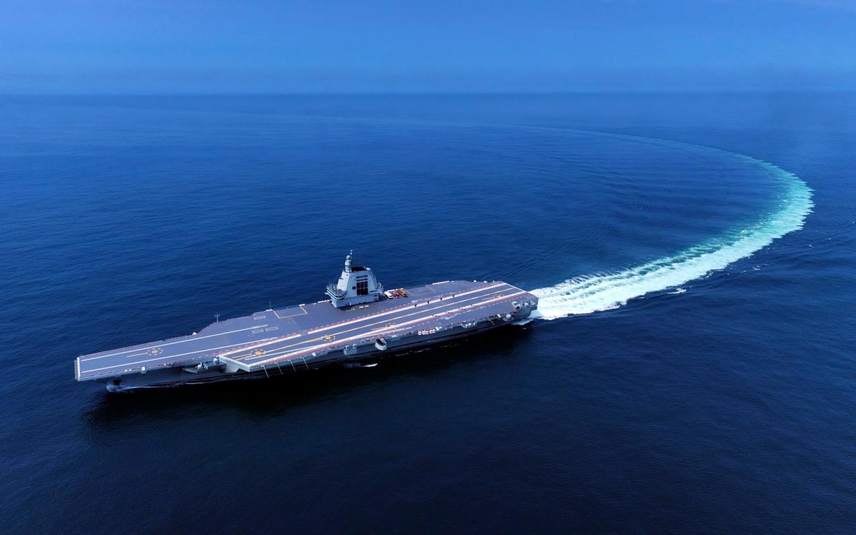 China's third aircraft carrier, the Fujian, conducts maiden sea trials on May 7, 2024