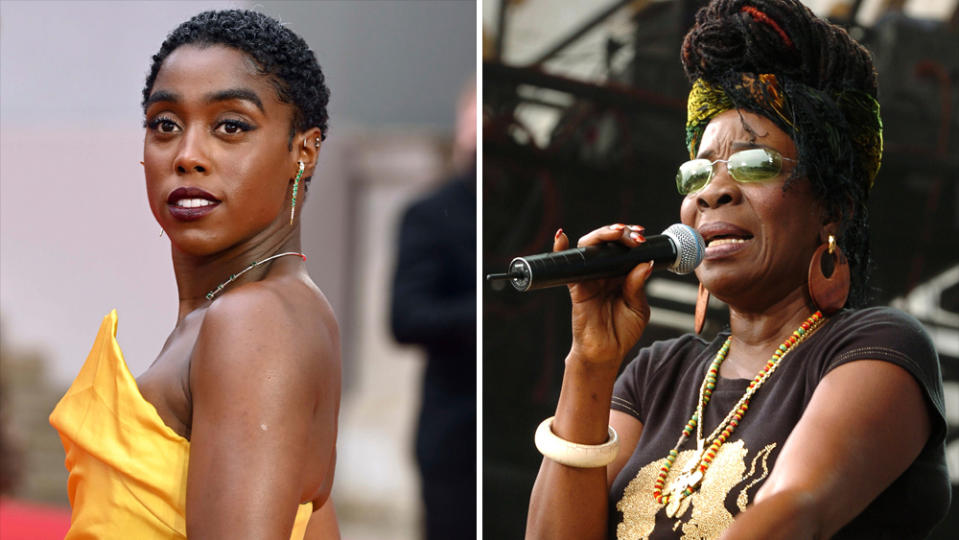 (L-R) Lashana Lynch and Rita Marley