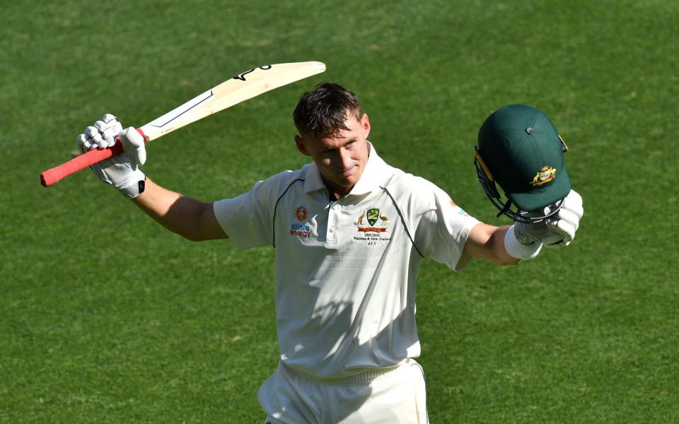 Marnus Labuschagne of Australia acknowledges the crowd as he leaves the field after scoring 185 runs during day three of the first Test match between Australia and Pakistan at the Gabba — County Championship 2021 predictions and your club-by-club guide - Darren England/EPA