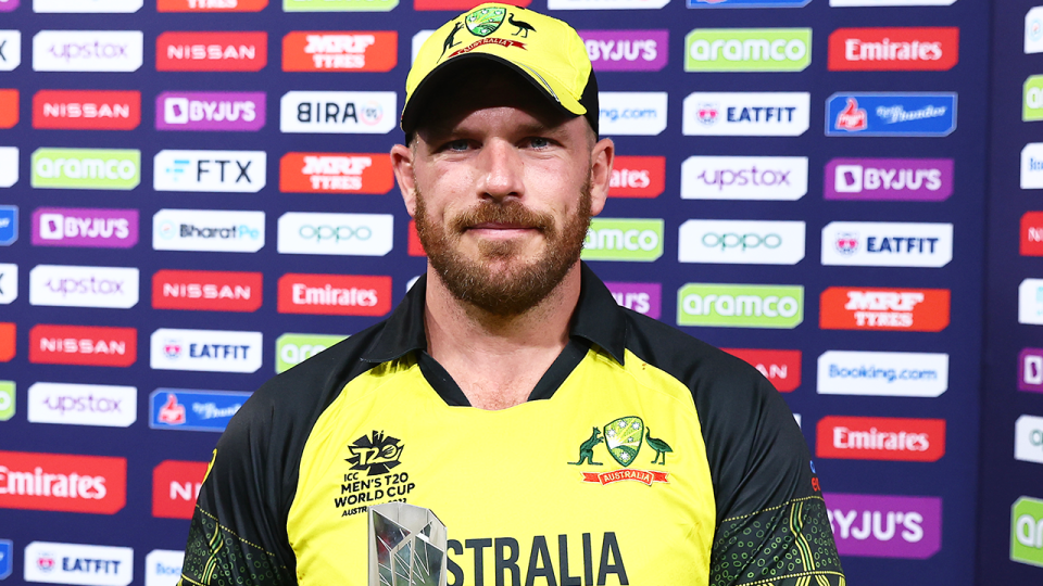 Aussie captain Aaron Finch (pictured) after the match.