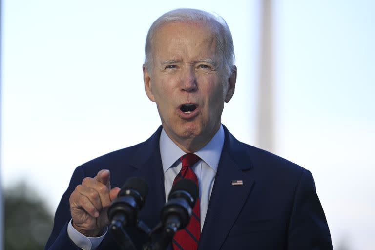 El presidente Joe Biden en la Casa Blanca en Washington el 1 de agosto del 2022.  (Jim Watson/Pool via AP)