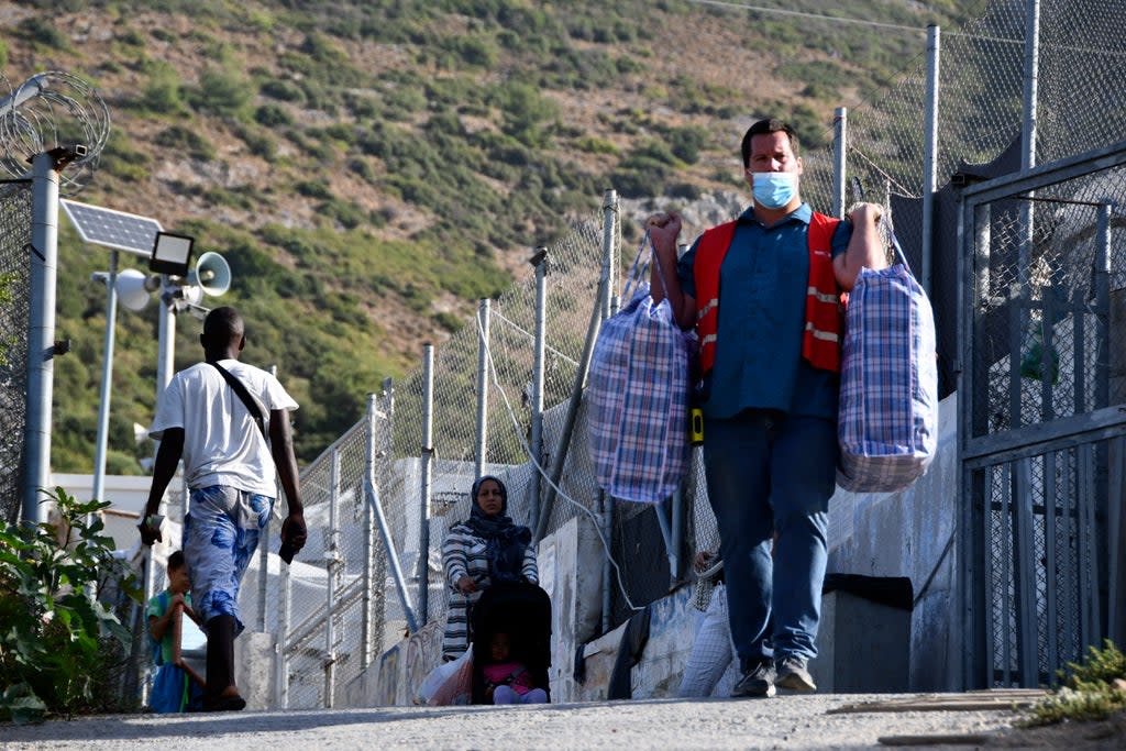 Migration Greece New Camp (Copyright 2021 The Associated Press. All rights reserved)