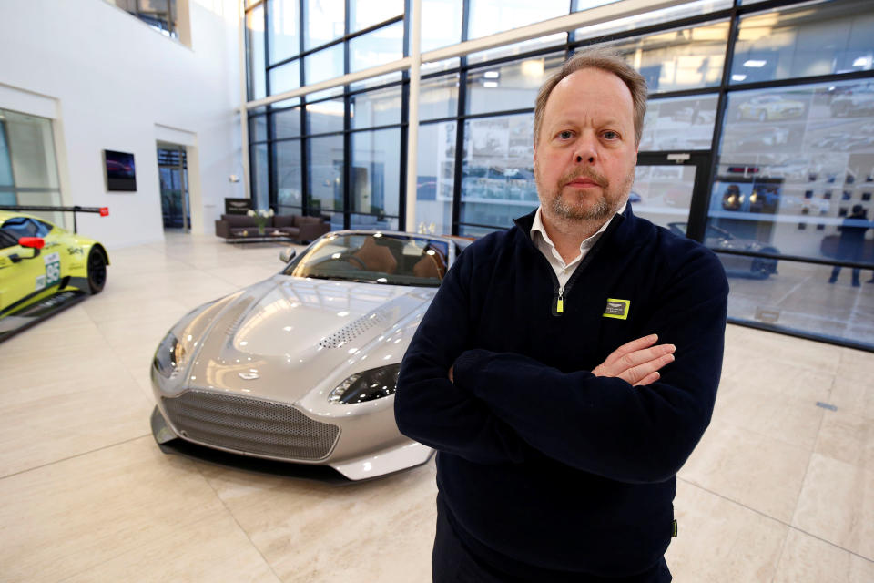 Andy Palmer, CEO of Aston Martin at the company's headquarters in Gaydon, Britain. Photo: Reuters/Andrew Yates