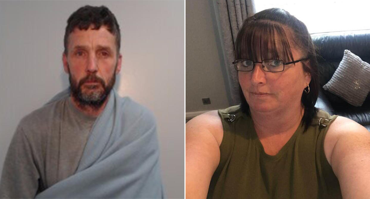 Thomas McCann, left, has been jailed for life for the murder of his wife of 24 years, Yvonne McCann, right. (Greater Manchester Police/PA)