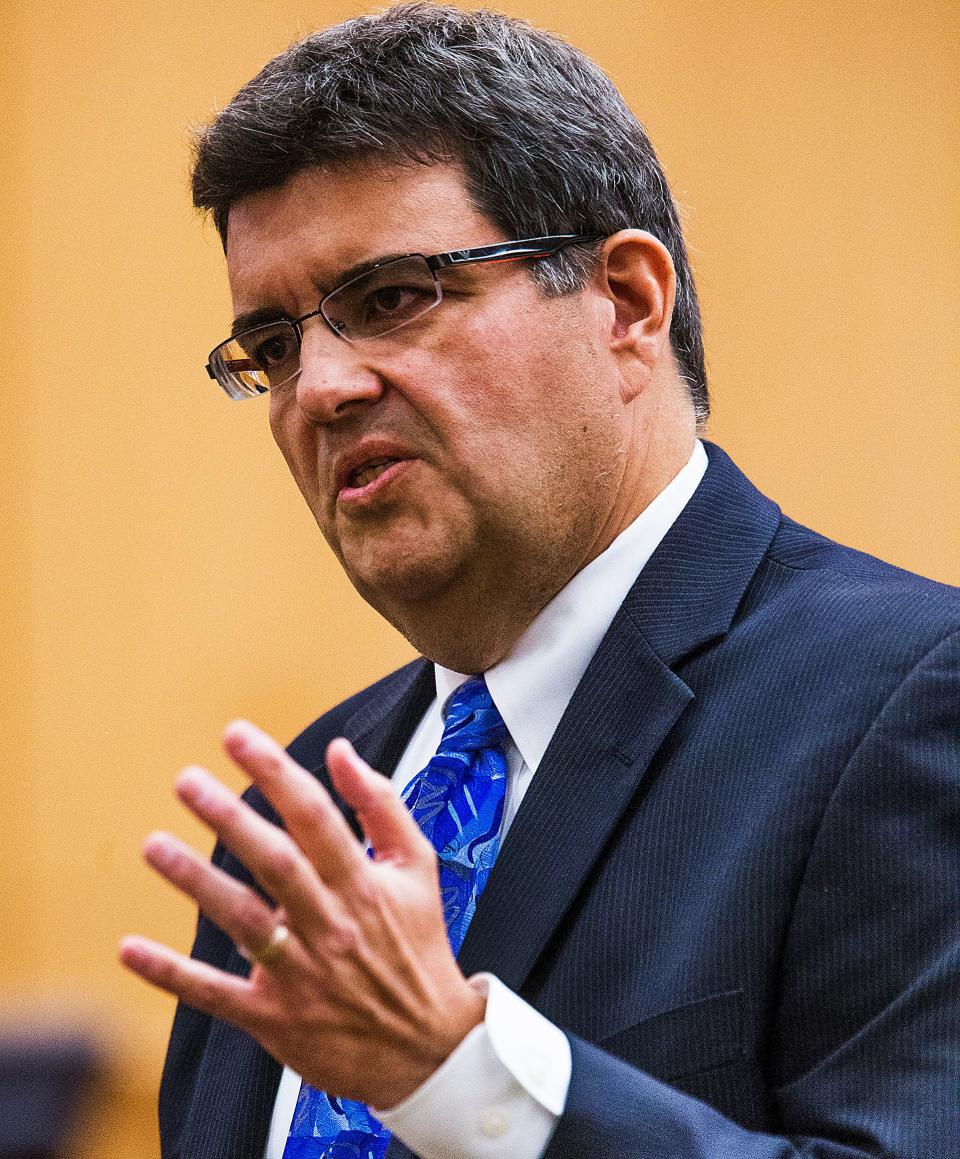 The sexual undertone of the Jodi Arias penalty retrial surfaced early on day one, when Arias' defense attorney, Kirk Nurmi, warned jurors during opening arguments that they would see "sexually graphic" evidence during the trial.  "You will see photographs that Mr. [Travis] Alexander took of Ms. Arias," Nurmi said. "Not just any photographs. Some of them are nude photographs that were taken the very afternoon of his death ... Some are close up shots of Ms. Arias' genitalia. Some are close up shots of her anus. [The prosecutor] will show you these pics to shock you.”