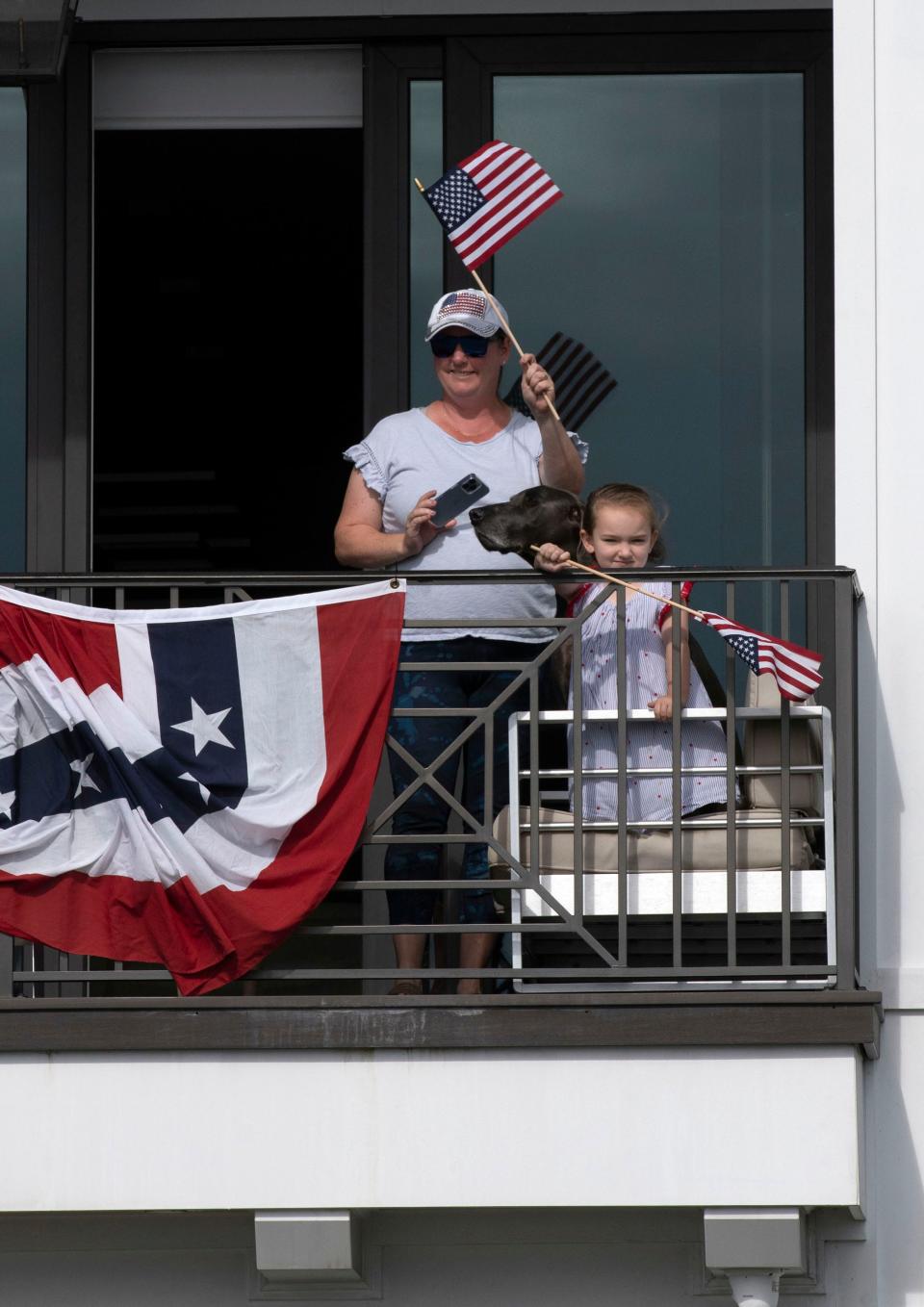 Spectators gather along Bayfront Parkway on Nov. 11, 2021, for the annual Veterans Day Parade in Pensacola.