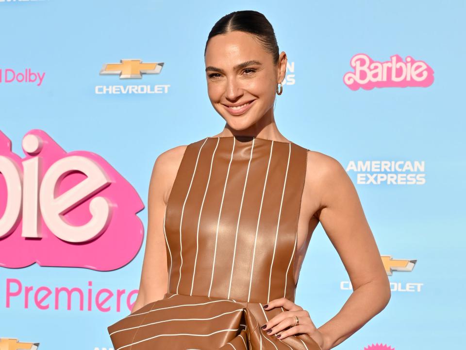 Gal Gadot at the world premiere of "Barbie."
