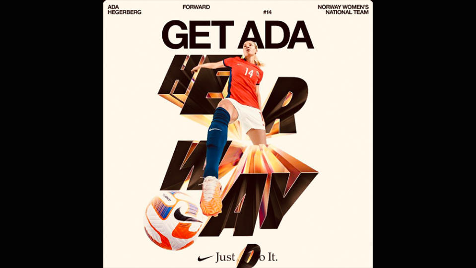 Nike Just Do it with changing D typography