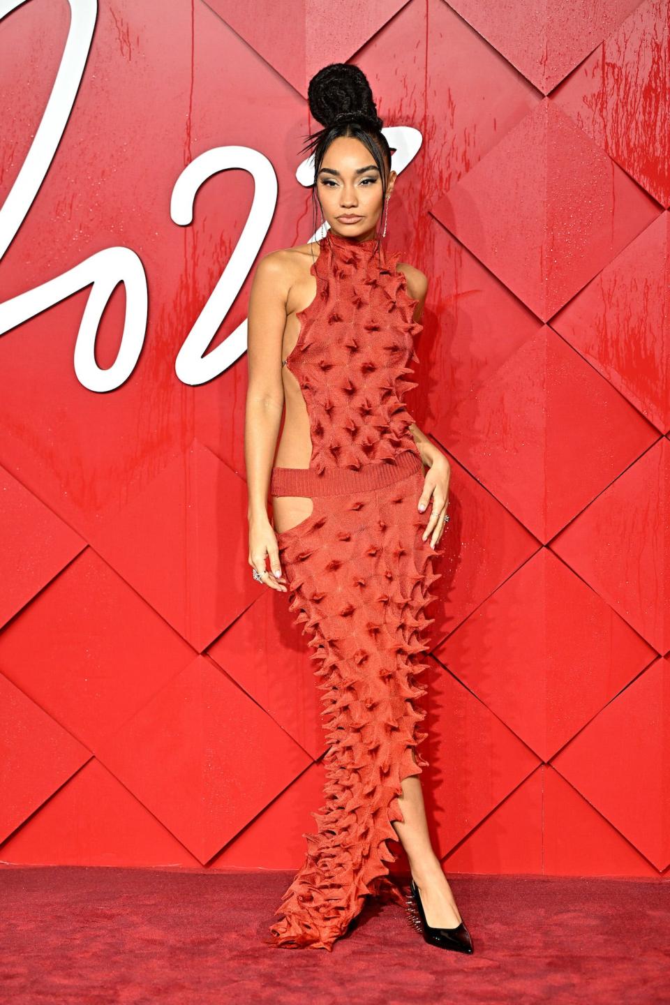 Leigh-Anne Pinnock attends the 2023 Fashion Awards in London, England.