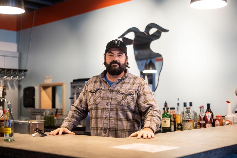 Hunter Berry, founder of Taco Billy, at the restaurant's West Asheville location in 2022.