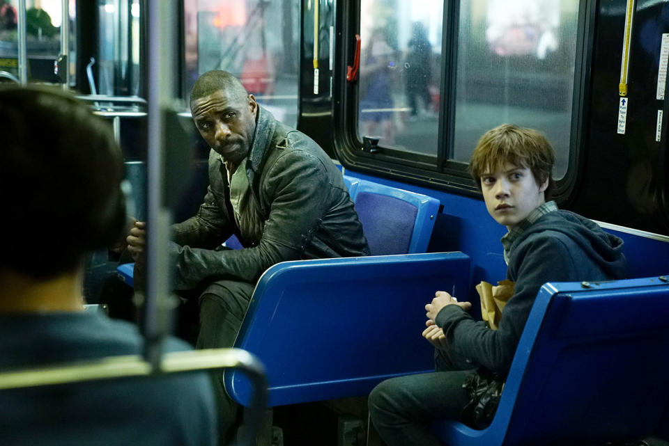 Idris Elba as Roland and Tom Taylor as Jake in<em> The Dark Tower.</em>