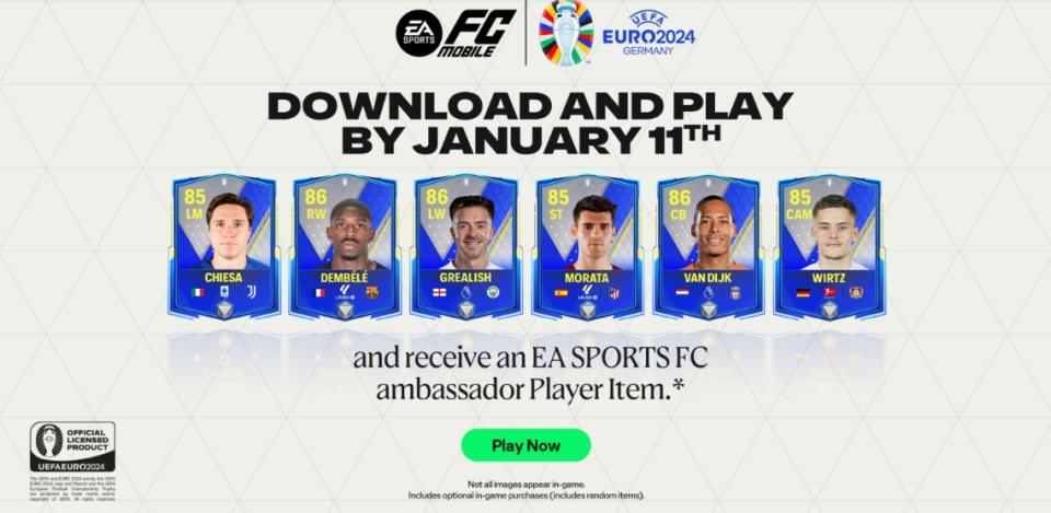 EA Sports FC Mobile celebra la EURO 2024