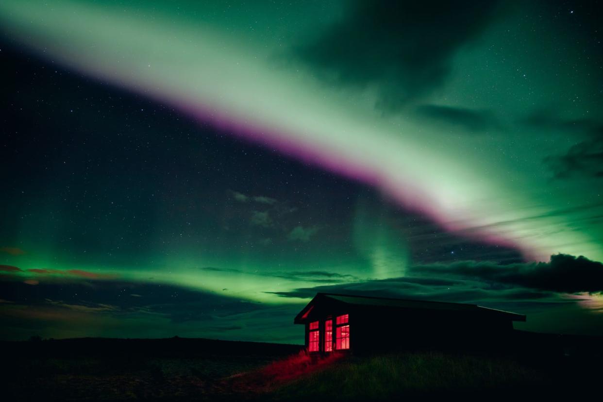 icelands hotel ranga has a wake up service to alert guests at the first sign of northern light