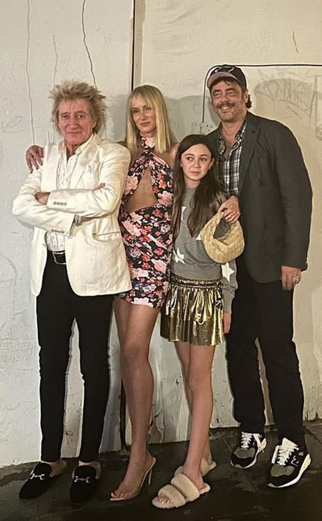 Kimberly Stewart and Benicio Del Toro, Daughter Delilah, Instagram