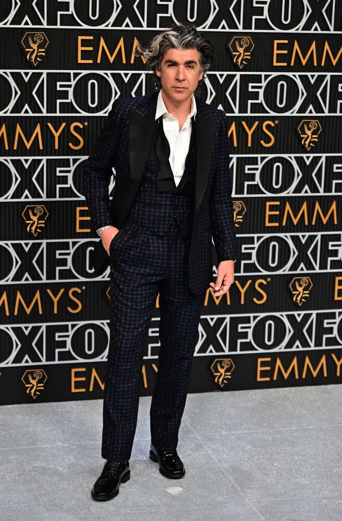 james lance at us entertainment tv awards emmys red carpet