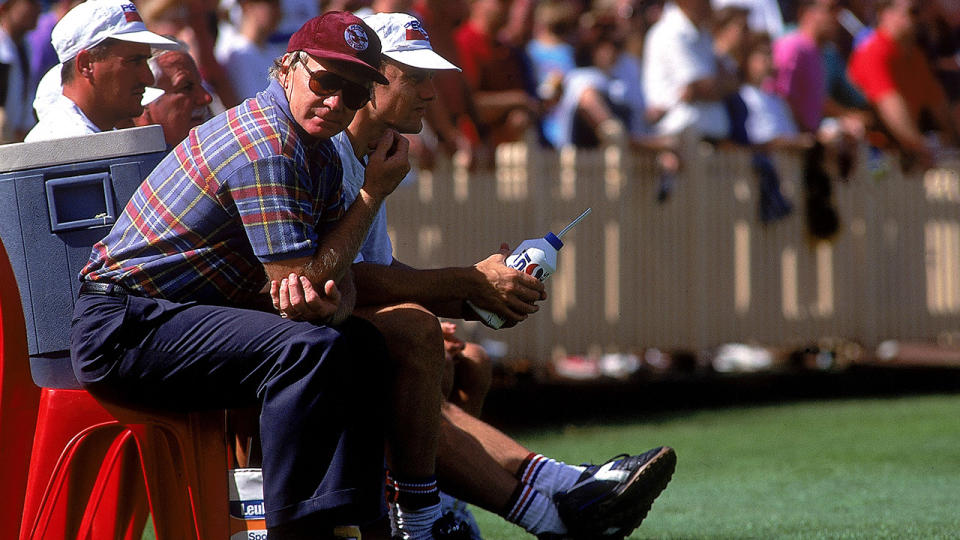 Bob Fulton, pictured here during a match between the North Sydney Bears and Manly Sea Eagles in 1993.