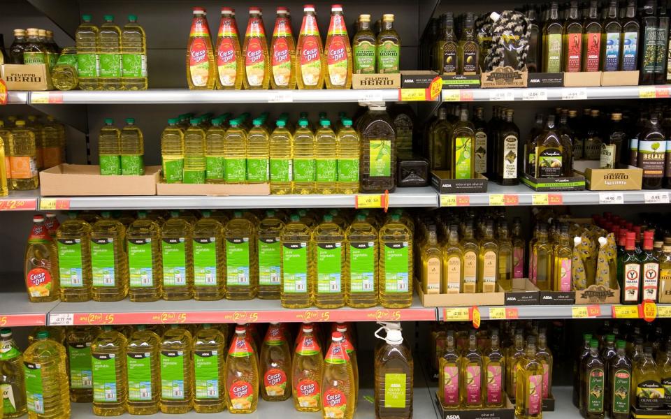 Olive oil supermarket