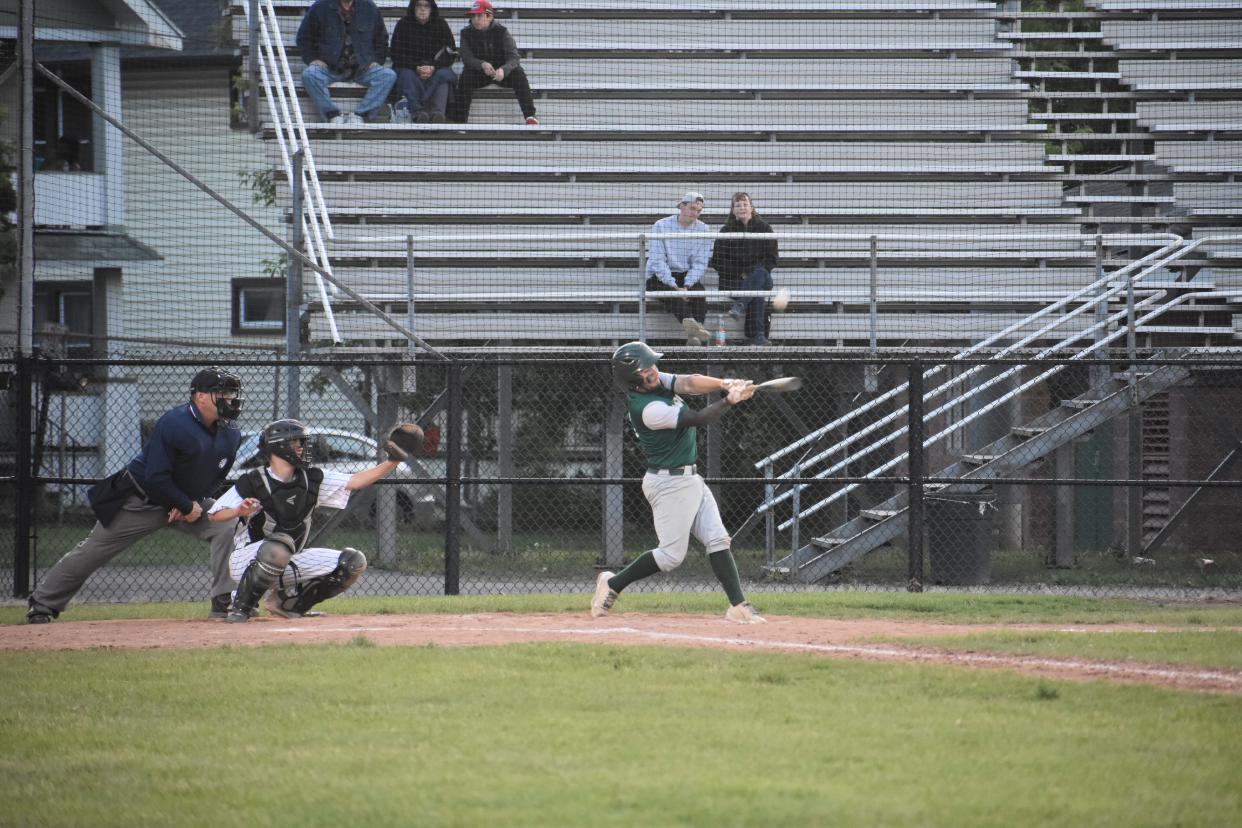 Junior Joshua Suber swings at a pitch from a Lafayette pitcher during Saturday's 12-3 win. The win moved the Bulldogs into the Class C Final Tuesday