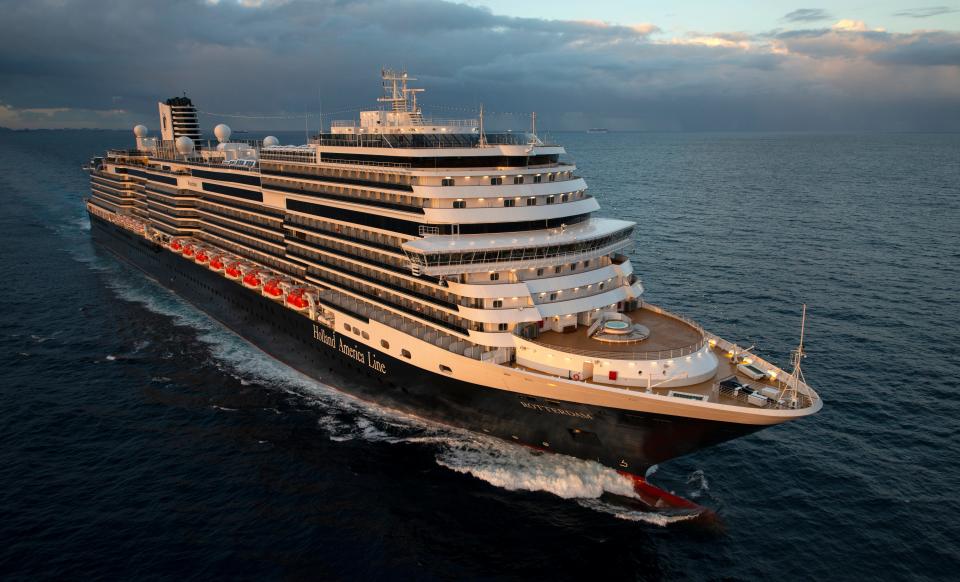 Holland America's current Rotterdam ship, the seventh in the line to have that name.