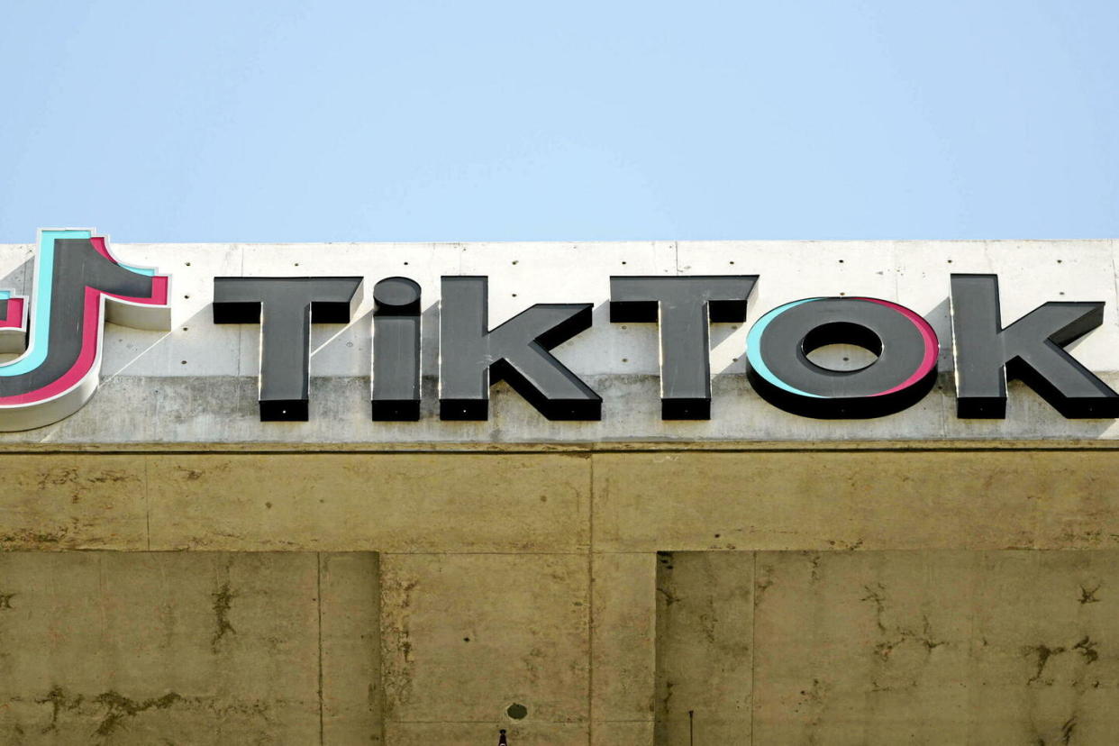 Le Congrès américain a voté en faveur d'une vente de TikTok d'ici neuf mois, sous peine d'être interdit dans le pays.  - Credit:Damian Dovarganes/AP/SIPA