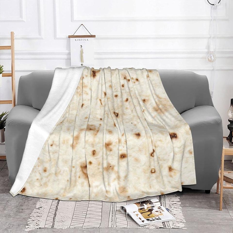 Matzah Printed Fleece Throw Blanket