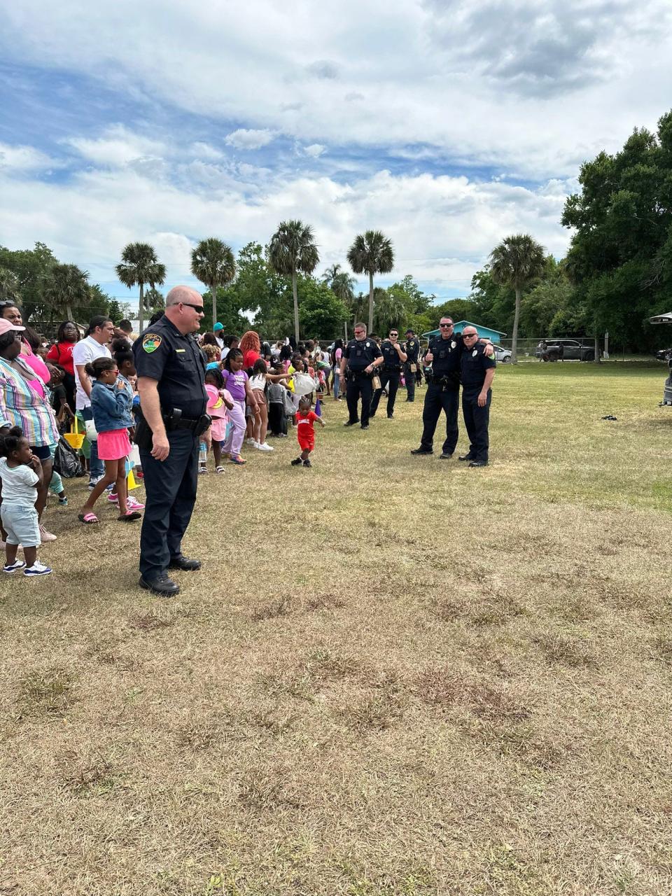 Titusville Police Department helped officiate the Unity Within a Community Easter Egg Hunt at Issac Campbell Park on Saturday.