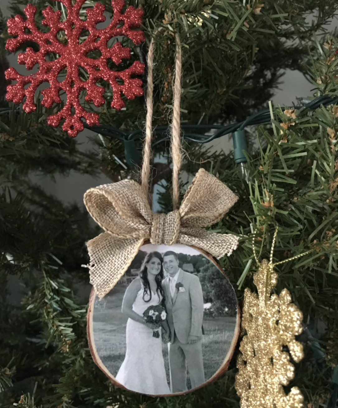 Custom Wood Slice Ornament