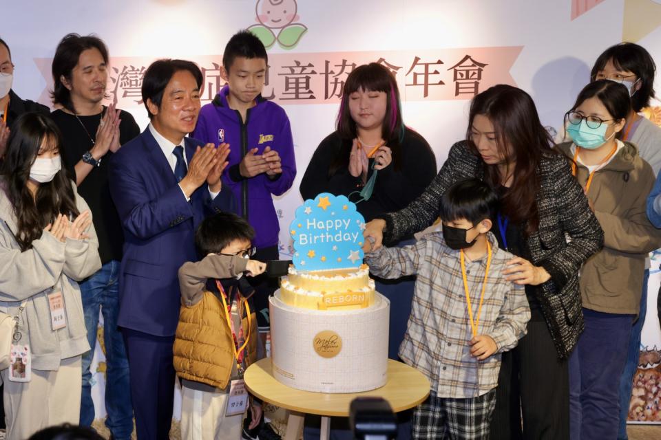 副總統賴清德出席「台灣重症兒童協會年會記者會」。廖瑞祥攝