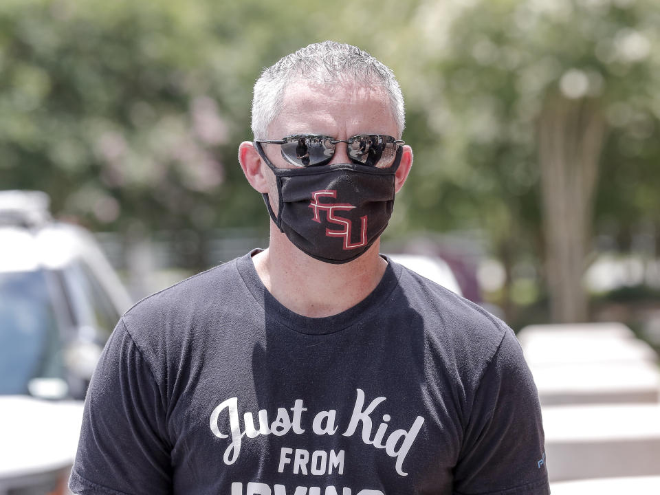 Head Coach Mike Norvell of the Florida State Seminoles