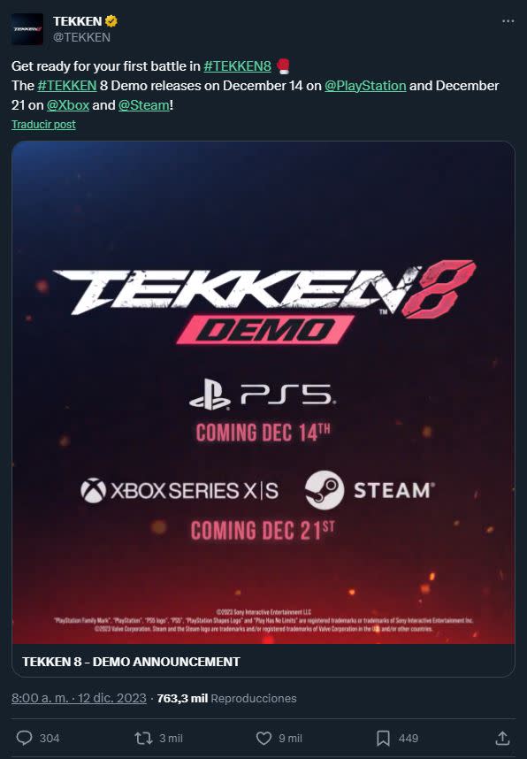 Tekken 8 para PS5, Xbox y PC: fecha de lanzamiento, últimas