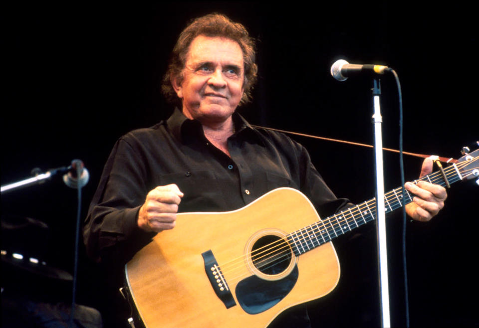 <b>Johnny Cash: “The Man in Black”</b><br>In 1971, Cash offered a fanciful explanation for his all-black garb, in song: “I wear the black for the poor and the beaten down/Livin’ in the hopeless, hungry side of town… I wear the black in mournin’ for the lives that could have been/Each week we lose a hundred fine young men… I’d love to wear a rainbow every day… (but) till things are brighter, I’m the Man in Black.” Which, of course, was absolute bull as self-explanation, even if it was brilliant as poetry. Cash admitted in his own memoirs that he just liked the look of it, although other reasonable explanations have arisen, including the idea that that was the best way for a band on a budget in the mid-‘50s to have matching outfits.