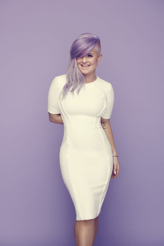 Kelly Osbourne's New Shaved Purple Mohawk