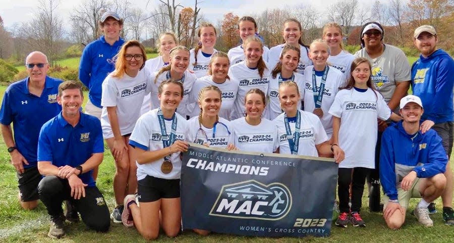 The Miersicordia University women's cross country team captured the 2023 Middle Atlantic Conference team title this fall.
