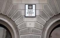 A road sign is displayed on a building in Fleet Street in London, Britain August 5, 2016. REUTERS/Neil Hall