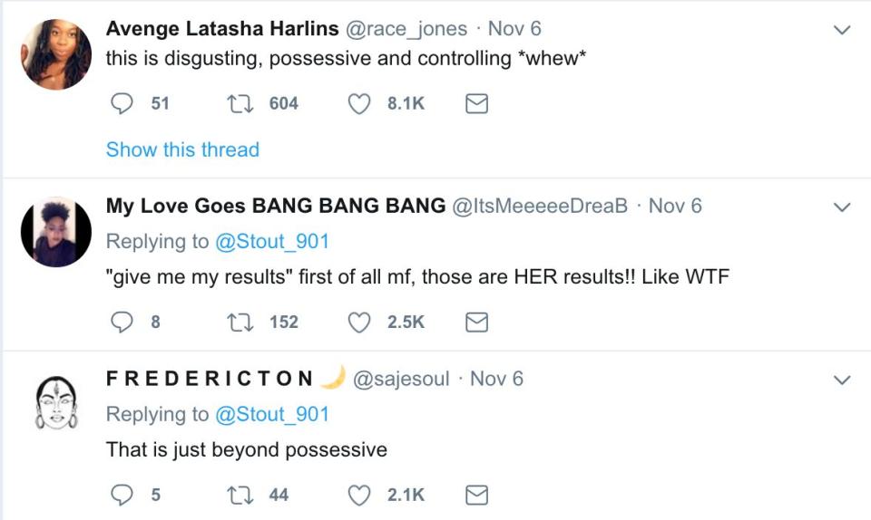 A series of tweets liked by Deyjah Harris. (Photo: <a href="https://twitter.com/yafavdeyj/likes" target="_blank">HuffPost US</a>)