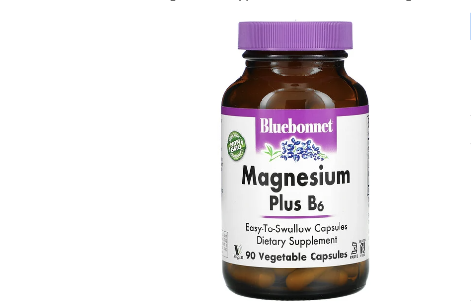 Bluebonnet Nutrition, Magnesium Plus B6. (PHOTO: iHerb Singapore)
