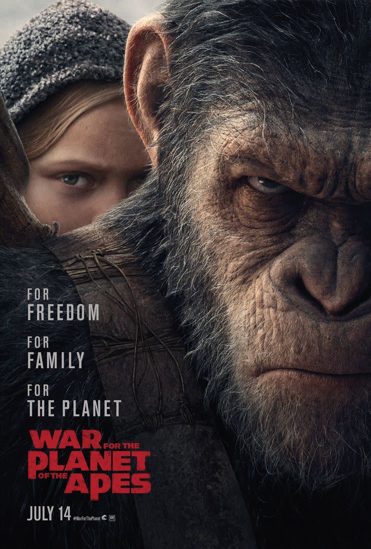 Das neue Plakat von „Planet der Affen: Survival“. (20th Century Fox)