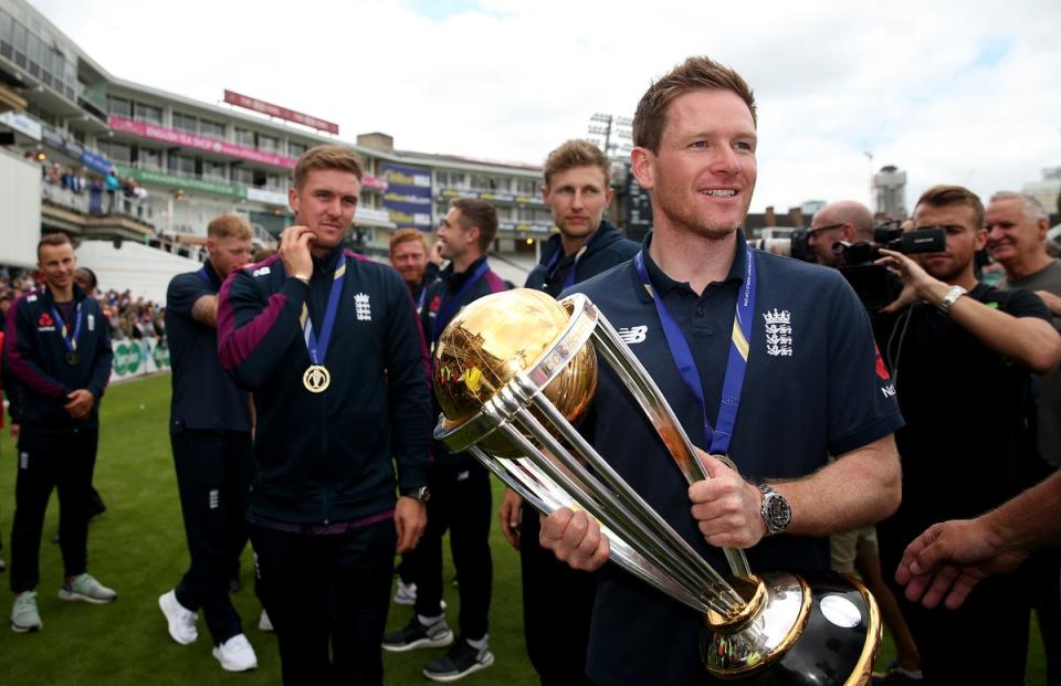 Eoin Morgan led England to World Cup glory in 2019 (Steven Paston/PA) (PA Archive)