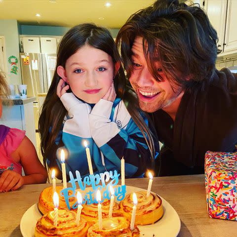 <p>Zac Hanson Instagram</p> Zac Hanson and his daughter Junia Rosa Ruth Hanson.