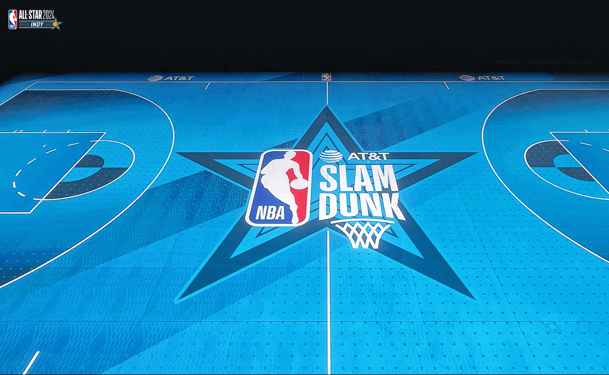 This year's NBA All-Star Weekend will feature a new LED court.