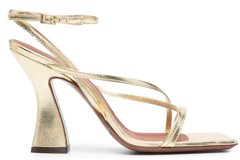 gold heels, sandals, l'autre chose