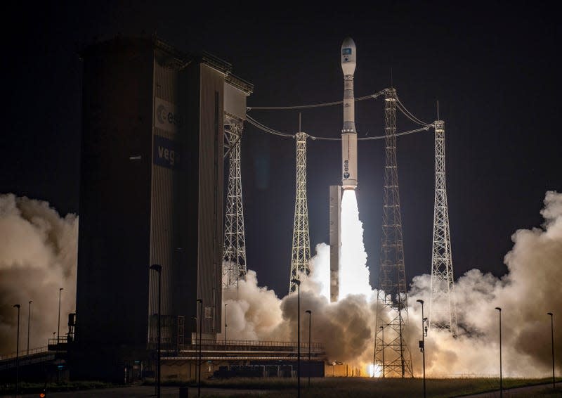 Photo:  ESA/CNES/Arianespace/JM Guillon (AP)