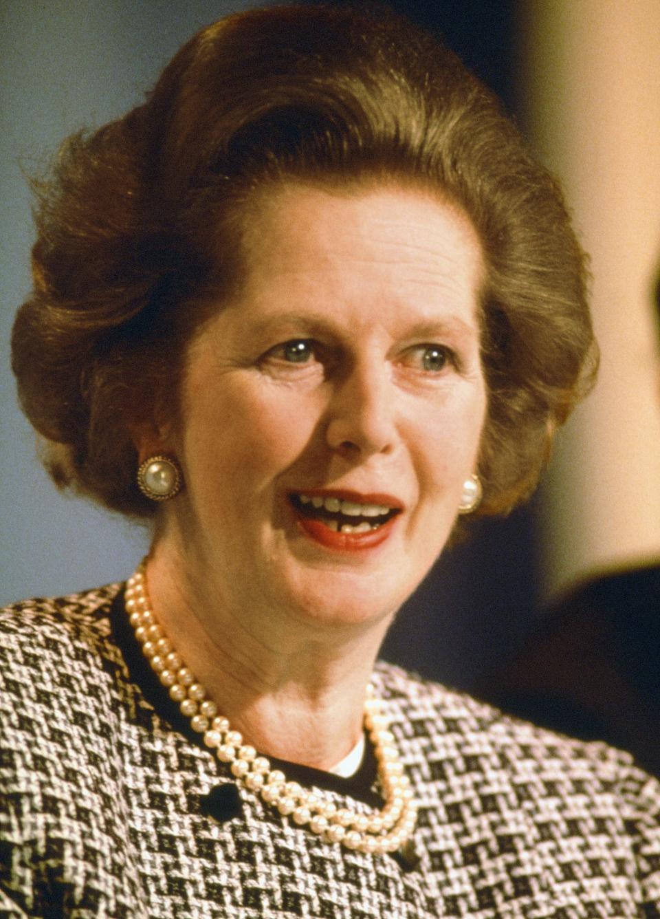 Margaret Thatcher pearls -  Sean Smith/Mirrorpix/Getty Images